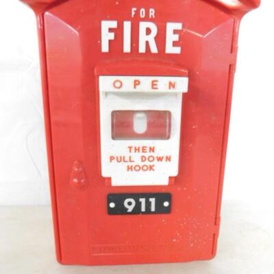 Vintage Randix Wall Mount Fire Box Touch Tone Phone