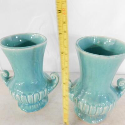 Pair of Vintage McCoy Pottery Urn Vases