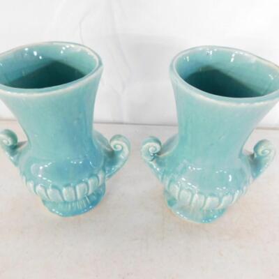 Pair of Vintage McCoy Pottery Urn Vases