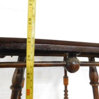 Vintage Ball and Stick Lamp Table with Fancy Turned Legs