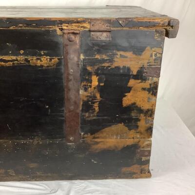 845 Antique Painted Russian Chest