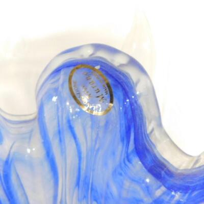 Exquisite Murano Glass Candelabra Centerpiece Lamp with Crystal Pendant Accents Choice A