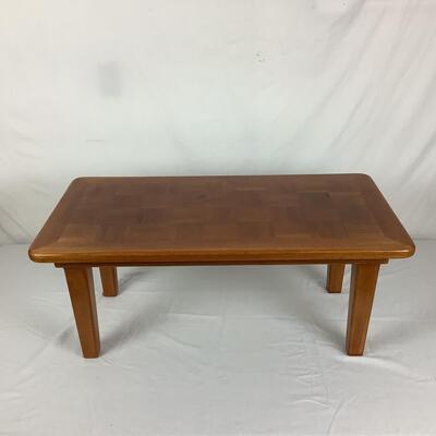 849 1989 Handmade Teak Table by Paul Martin Jr. Oxford, Md