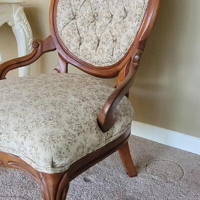 Lot 88: Antique Chair with Tuft Back