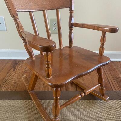 CHild's Rocker Solid Wood - PICK UP IN NORTH GLENN
