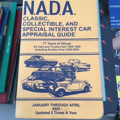 273 Maybach Books, N.A.D.A. Classic Collectible & Special Interest Car Appraisal Guide, Auto Electrical Book, Weber Carb Manual, Hemings...