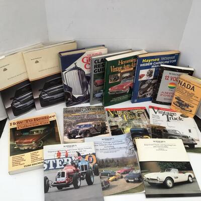 273 Maybach Books, N.A.D.A. Classic Collectible & Special Interest Car Appraisal Guide, Auto Electrical Book, Weber Carb Manual, Hemings...