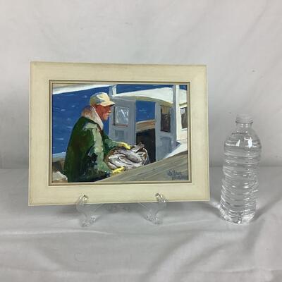 858 Original Acrylic Painting of Waterman by Wallace McGrath