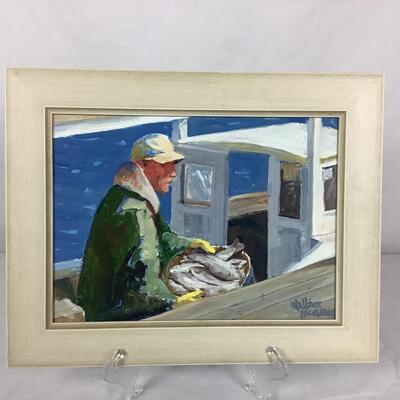 858 Original Acrylic Painting of Waterman by Wallace McGrath