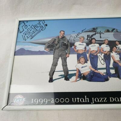 1999-2000 Utah Jazz Dancers Team Signed Poster - Pre-Owned