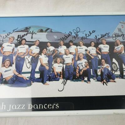 1999-2000 Utah Jazz Dancers Team Signed Poster - Pre-Owned