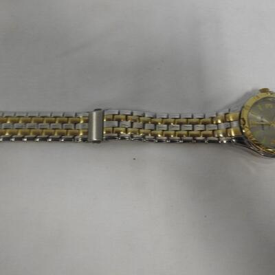 Armitron Mens Two-Tone Watch, Band Pin Is Missing,Moisture Inside-Untested