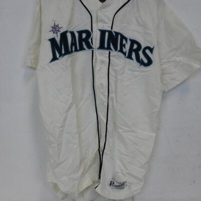 Seattle Mariners  #1 Jersey, Powers Brand, Size Long-46, White, Short Sleeve