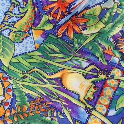 Fabric Pieces: Butterflies, Insects, Tropical, Solid Purple,Panels 