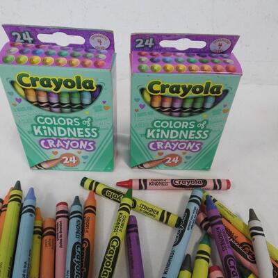 Crayola Colors of Kindness Crayons, 24 Count, Assorted Colors, Non-Toxic