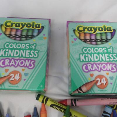Crayola Colors of Kindness Crayons, 24 Count, Assorted Colors, Non-Toxic