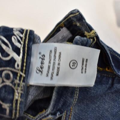 2 Pairs Kids Jeans: Levi Strauss sz 10 & Calvin Klein sz 14