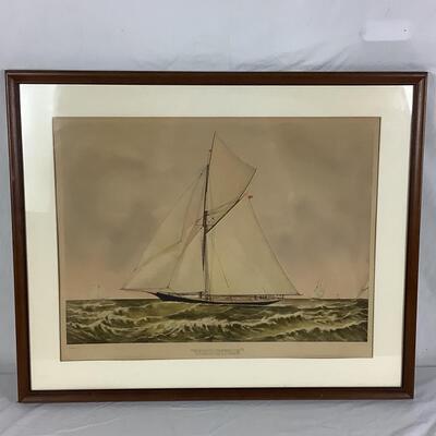 860 Vintage "Thistle" Currier & Ives Framed Print