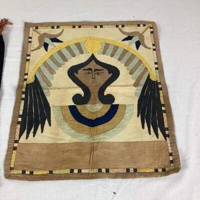 864 Two Vintage Textiles - Egyptian, College of Ganado