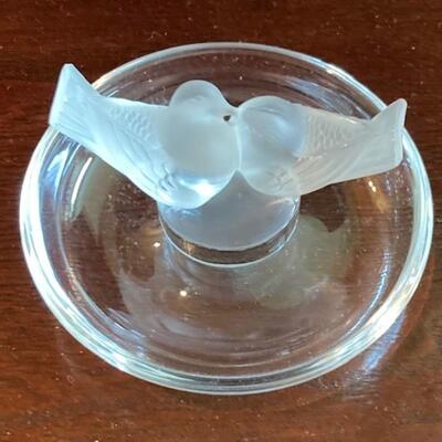 Lalique Kissing Glass Birds