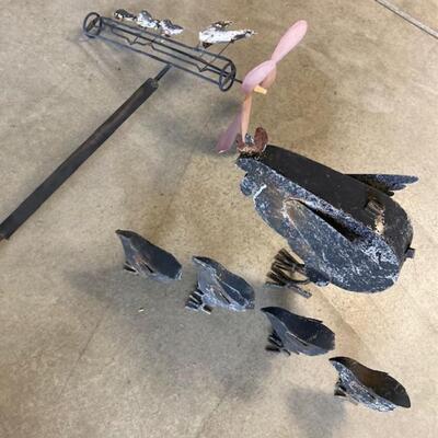 Vintage Chicken Yard Art