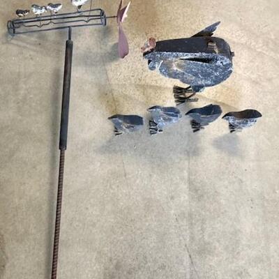 Vintage Chicken Yard Art
