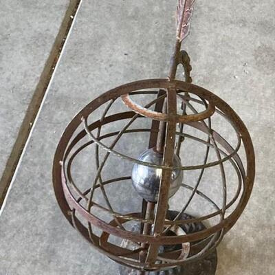 Vintage Armillary Sphere Yard Art