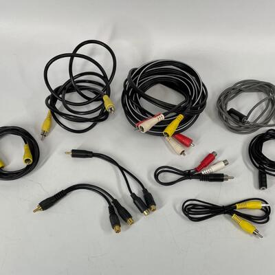 Lot of Video and Audio Cables