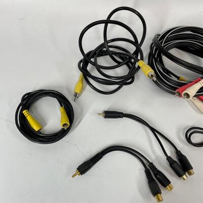 Lot of Video and Audio Cables