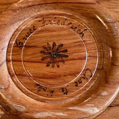 Hand Turned Wooden Bowl Chac-Te-Koke By Bruce Friederich