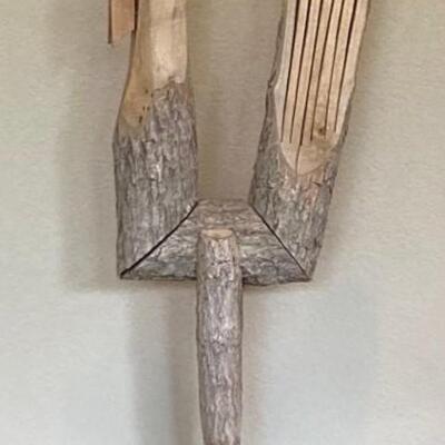 Carved Wooden Folk Art Rooster