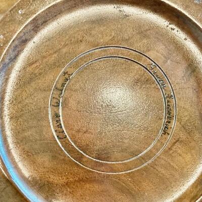 Large Hand Turned Walnut Bowl By Bruce Friederich