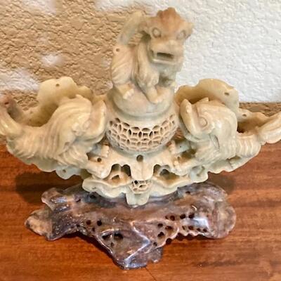 Carved Soapstone Gargoyles