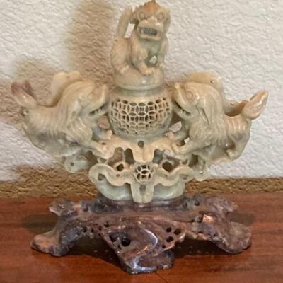 Carved Soapstone Gargoyles