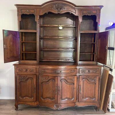 Lot 2: Antique French Country Hutch