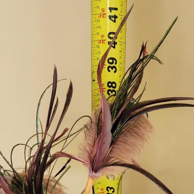 Lot 102: Large Silk Floral Arrangement in a Ceramic Planter