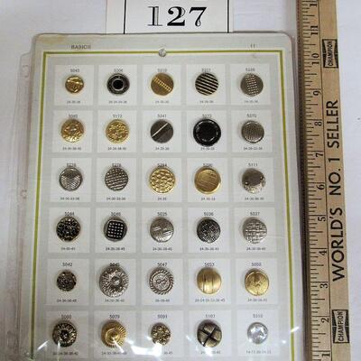 Salesman Sample Vintage Buttons, Basics, Buttons Collector or Salesman Samples Collector!