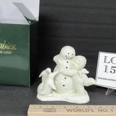 Vintage Dept 56 Snowbaby in Box, All We Need Is Love