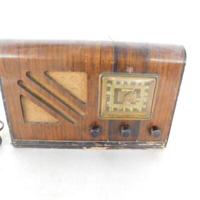 Antique 1930's Art Deco Crosley Fiver Radio
