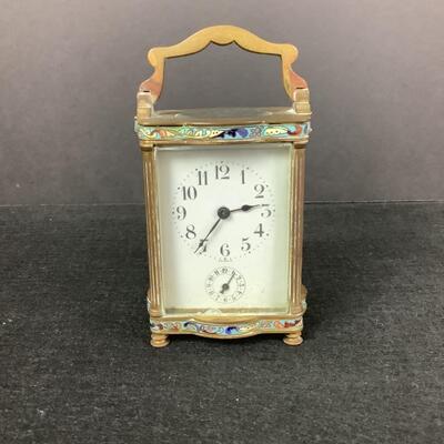 891 C.H. Hour French Enameled Carriage Clock