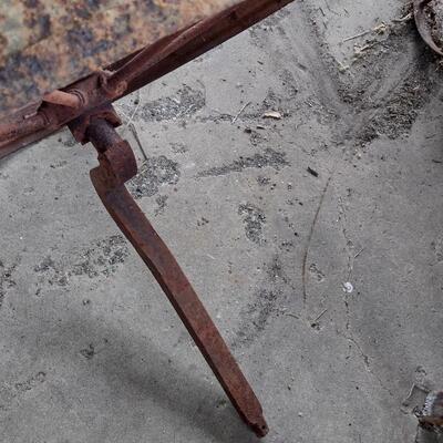 Antique Metal Wheel from Farm Implement or Wagon