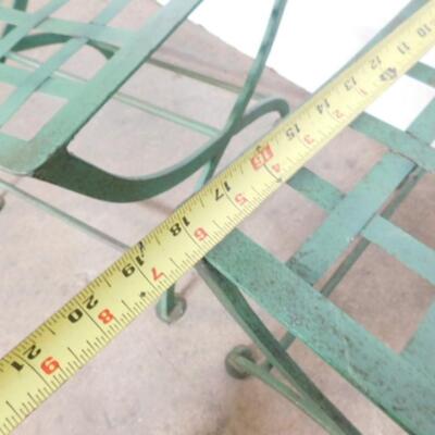 Pair of Vintage Wrought Iron Garden or Patio Chairs Choice A