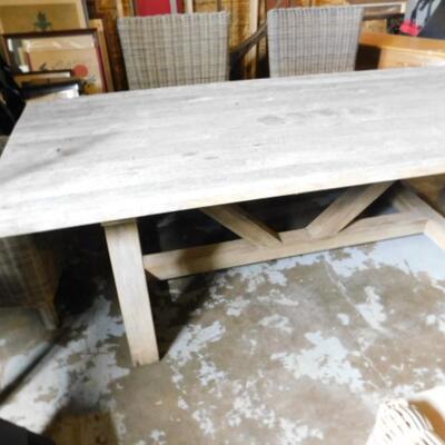 Impressive Restoration Hardware Teak 84" Patio or Deck Table (Table Only)