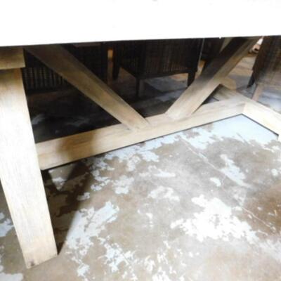 Impressive Restoration Hardware Teak 84" Patio or Deck Table (Table Only)