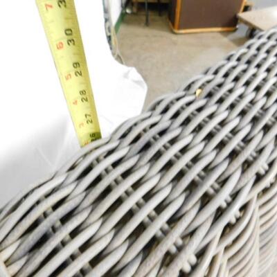 Restoration Hardware Composite Oversize Wicker Patio or Deck Chair with Cushion Choice A