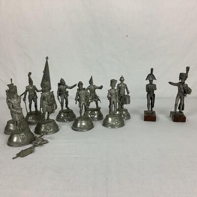 902 Set of 11 Pewter Figures by Charles Stadden