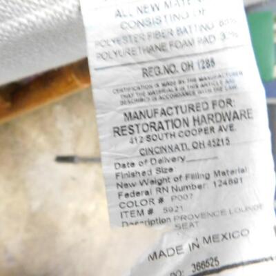 Restoration Hardware Composite Oversize Wicker Patio or Deck Chair with Cushion Choice B