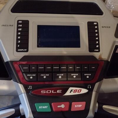 Sole F80 Exercise Treadmill Machine with Incline and Speed Control Features