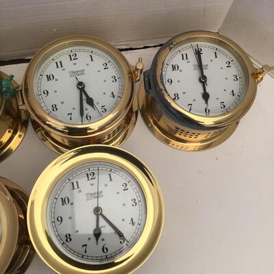 287 Weems & Plath Brass Nautical Clocks