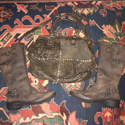 Vintage Langelotti  Purse and leather boots